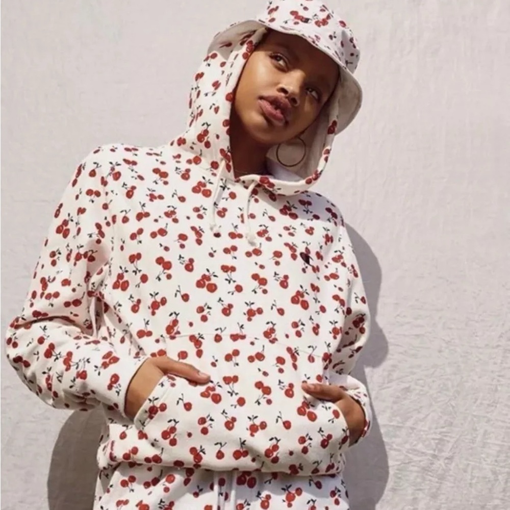 Champion x HVN Cherry Print Hoodie, Size XS, Pre-Owned